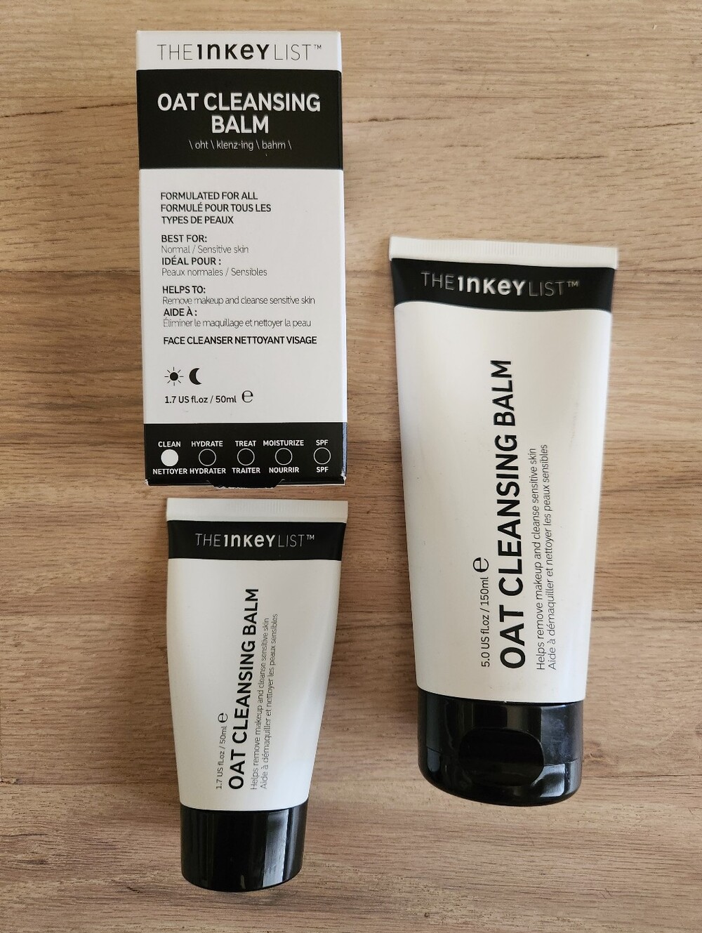 Lot Of 2 The Inkey List Oat Cleansing Balm  1.7oz And 5oz Old Formulation Sealed